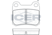 Rear - Brake Pad - Icer - Mercedes-Benz
