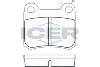 Rear - Brake Pad - Icer - Mercedes-Benz