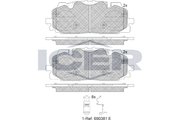 Brake Pad Front Axle Audi Icer