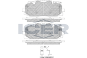 Brake Pad Front Axle Audi Icer