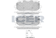 Brake Pad Front Axle Audi Icer
