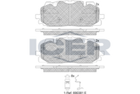 Brake Pad Front Axle Audi Icer