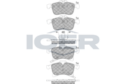 Front - Brake Pad - Icer - Opel Astra H
