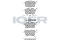 Front - Brake Pad - Icer - Opel Astra H