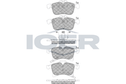 Front - Brake Pad - Icer - Opel Astra H