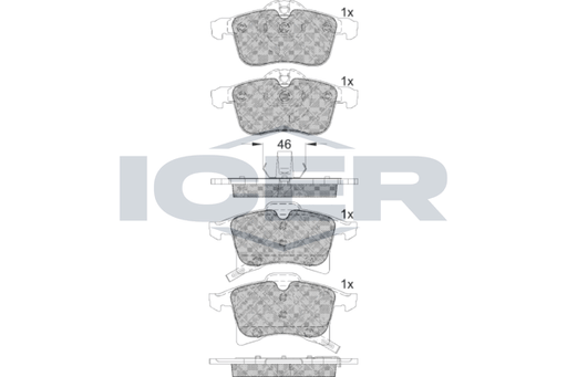 Front - Brake Pad - Icer - Opel Astra H