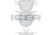 Rear - Brake Pad - Icer - Bmw 7 (F01, F0