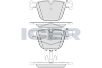 Rear - Brake Pad - Icer - Bmw 7 (F01, F0