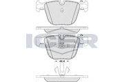 Rear - Brake Pad - Icer - Bmw 7 (F01, F0