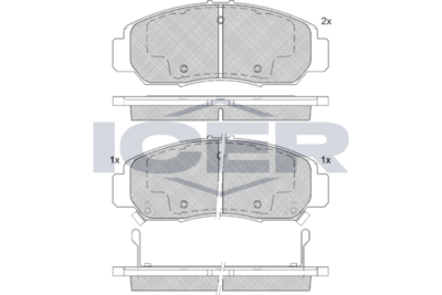 Brake Pad Front Axle Honda Icer