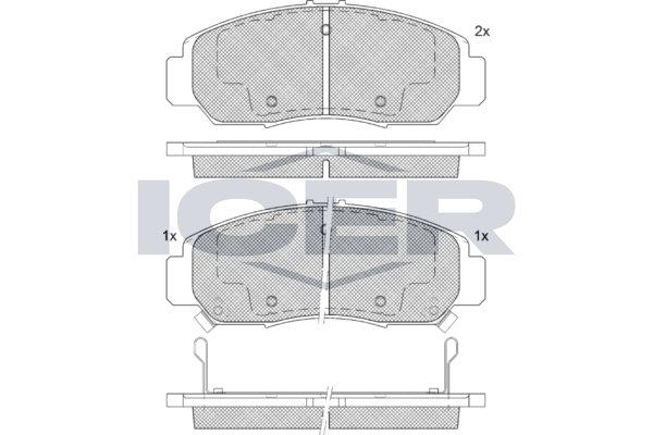Brake Pad Front Axle Honda Icer