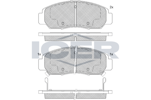 Brake Pad Front Axle Honda Icer