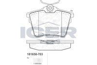 Brake Pad Set PEUGEOT