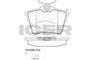 Brake Pad Set PEUGEOT