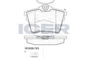 Brake Pad Set PEUGEOT