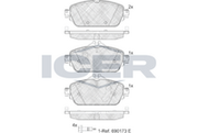 Front - Brake Pad - Icer Mercedes-Benz C