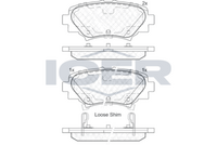 Brake Pad Set Rear Icer Mazda 3