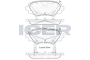 Brake Pad Set Rear Icer Mazda 3
