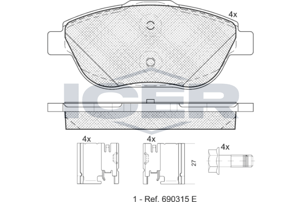 Front Brake Pad Set