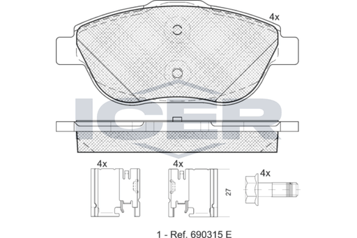 Front Brake Pad Set