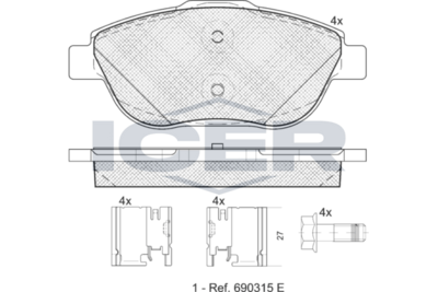 Front Brake Pad Set