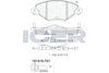 Front Brake Pad Set Icer Citroen C5