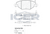Front Brake Pad Set Icer Citroen C5