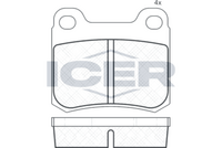 Rear - Brake Pad - Icer - Mercedes-Benz