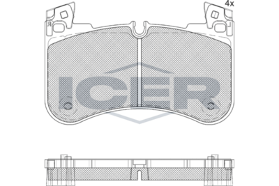 Brake Pad Set ICER