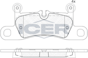Brake Pad Set Rear Icer Vw Touareg