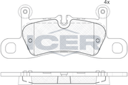 Brake Pad Set Rear Icer Vw Touareg