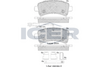 Brake Pad Set Peugeot Icer