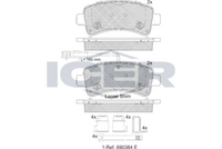 Brake Pad Set Peugeot Icer