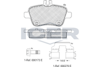 Front - Brake Pad - Icer -Mercedes-Benz