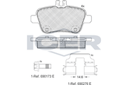 Front - Brake Pad - Icer -Mercedes-Benz