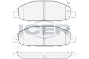 Front - Brake Pad - Icer - Nissan