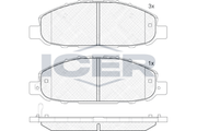 Front - Brake Pad - Icer - Nissan