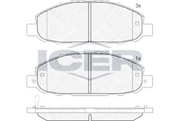 Front - Brake Pad - Icer - Nissan