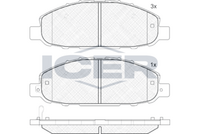 Front - Brake Pad - Icer - Nissan