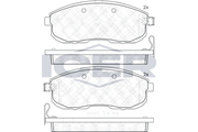 Front Brake Pad Set Icer Tiida (C12) 1.
