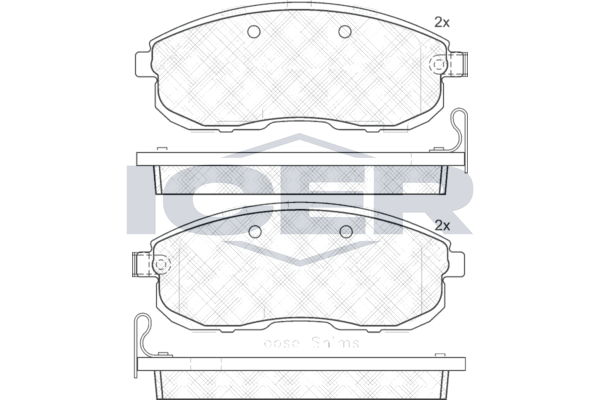Front Brake Pad Set Icer Tiida (C12) 1.