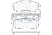 Front Brake Pad Set Icer Tiida (C12) 1.