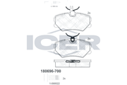 Brake Pad Set Front Icer Peugeot 405