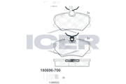 Brake Pad Set Front Icer Peugeot 405
