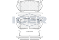 Rear - Brake Pad - Icer - Kia Carens
