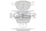 Brake Pad Set Front Icer Ford Focus