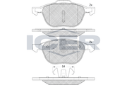 Brake Pad Set Front Icer Ford Focus