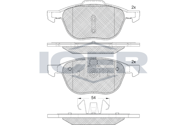 Brake Pad Set Front Icer Ford Focus