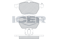 Front - Brake Pad - Icer - Opel Vectra B