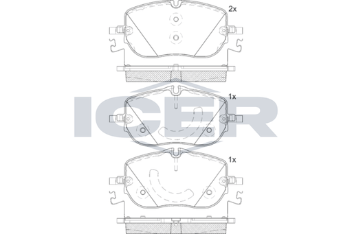 Brake Pad Set ICER